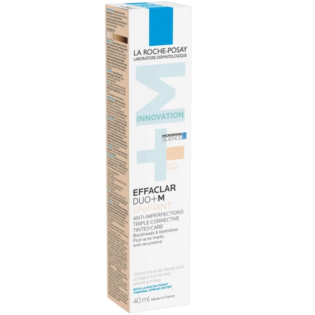 La Roche-Posay Effaclar Duo+ M színezett arcápoló krém LIGHT 40ml