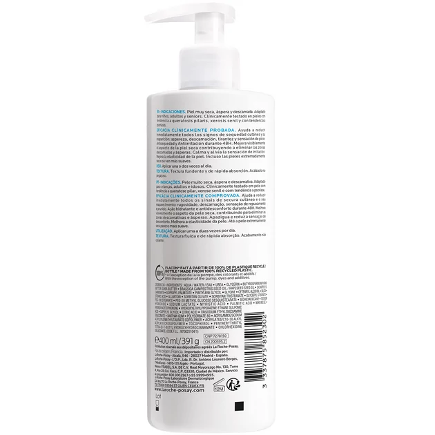 La Roche-Posay Lipikar 10% UREA testápoló tej 400ml