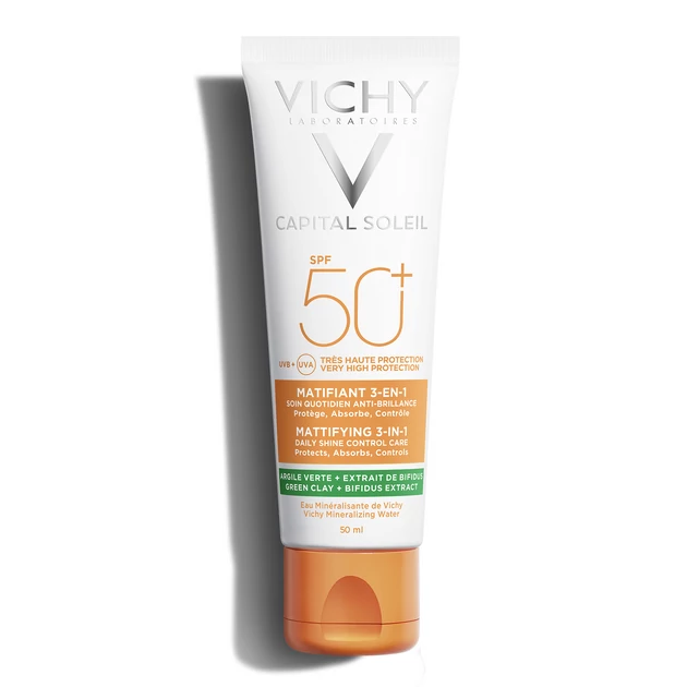 Vichy Capital Soleil mattító 3-in-1 napvédő krém SPF50+ 50 ml