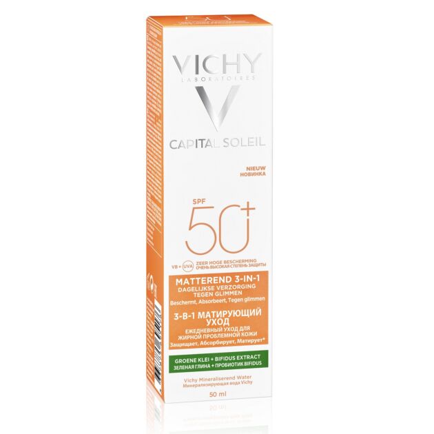 Vichy Capital Soleil mattító 3-in-1 napvédő krém SPF50+ 50 ml