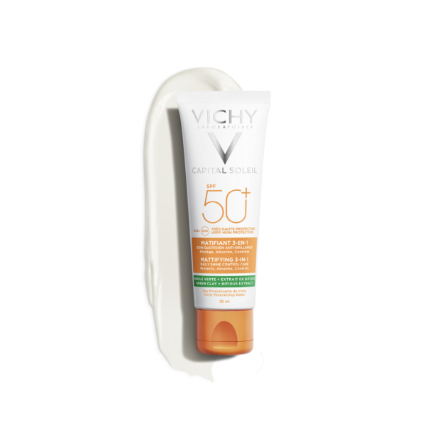 Vichy Capital Soleil mattító 3-in-1 napvédő krém SPF50+ 50 ml