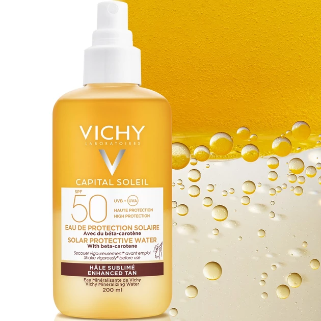 Vichy Capital Soleil ultra könnyű napvédő spray bétakarotinnal SPF50 200ml