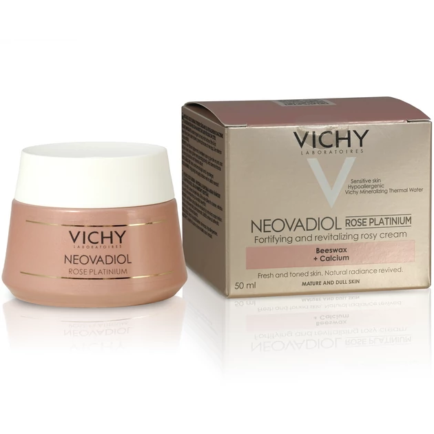 Vichy Neovadiol Rose Platinum bőrerősítő és revitalizáló rózsás krém 50ml 