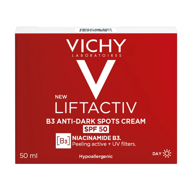 Vichy Liftactiv B3 sötét foltok elleni arckrém SPF50 fényvédővel 50ml