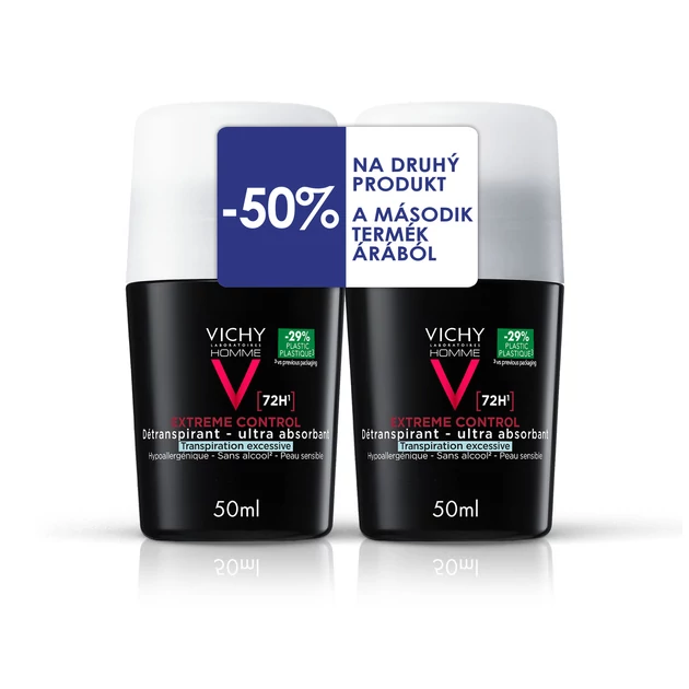 Vichy Homme dezodor 72 órás izzadságszabályozó DUO PACK