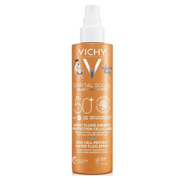 Vichy Capital Soleil vizes fluid spray gyerekeknek SPF50+ 200ml