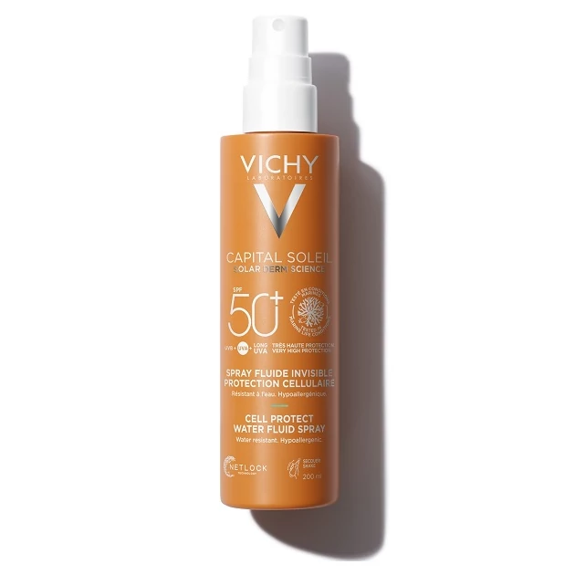 VICHY Capital Soleil Bőrsejtvédő vizes fluid spray SPF50+ 200ml