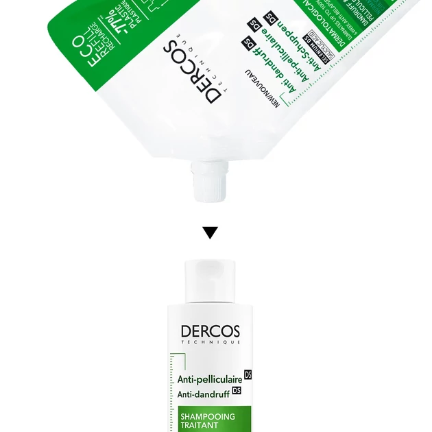 Vichy Dercos korpásodás elleni sampon normál vagy zsíros hajra utántöltő 500ml