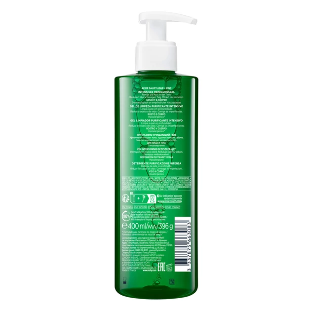 Vichy Normaderm Phytosolution intenzív tisztító gél 400ml