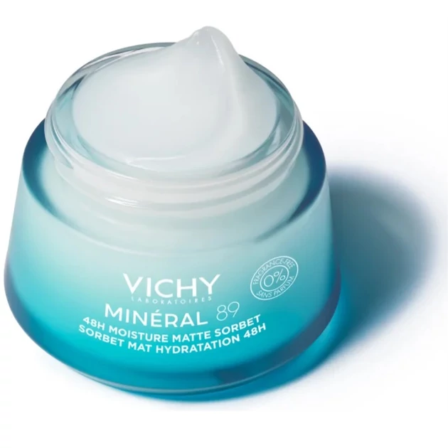 Vichy Minéral 89 akár 48 órás hidratáló mattító sorbet 50ml