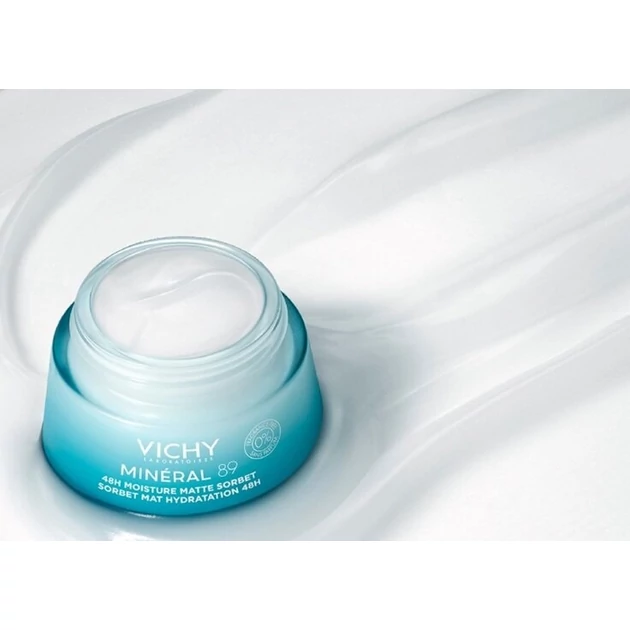 Vichy Minéral 89 akár 48 órás hidratáló mattító sorbet 50ml