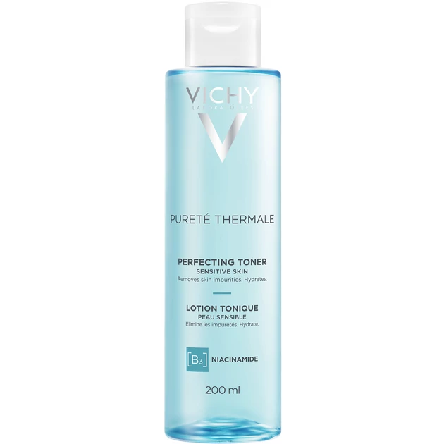 Vichy Pureté Thermale bőrtökéletesítő hatású tonik érzékeny bőrre 200 ml