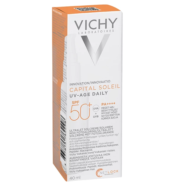 Vichy Capital Soleil UV-Age Daily fényvédő fluid Photo-Aging ellen SPF50+ 40ml