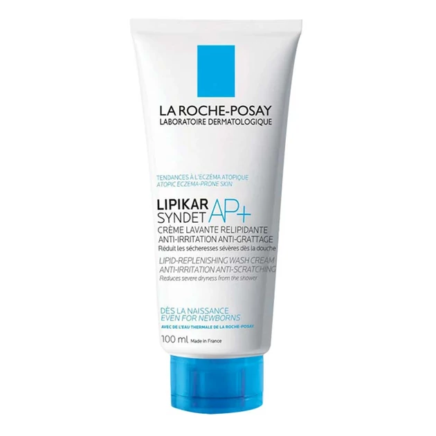 La Roche-Posay Lipikar Syndet AP+ lipidpótló krém-tusfürdő irritáció és viszketés ellen 100ml