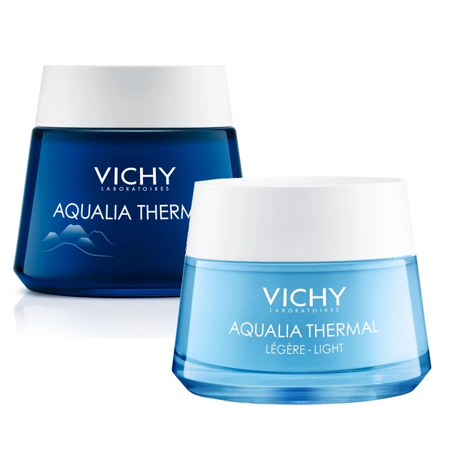 Vichy Aqualia Thermal Light + Éjszakai krém csomagban normál/kombinált bőrre
