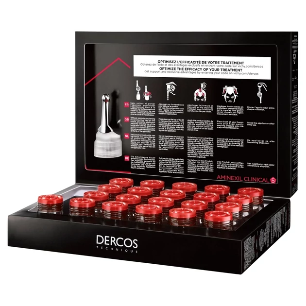 Vichy Dercos Aminexil Clinical 5 többfunkciós hajápoló program hajhullás ellen férfiaknak