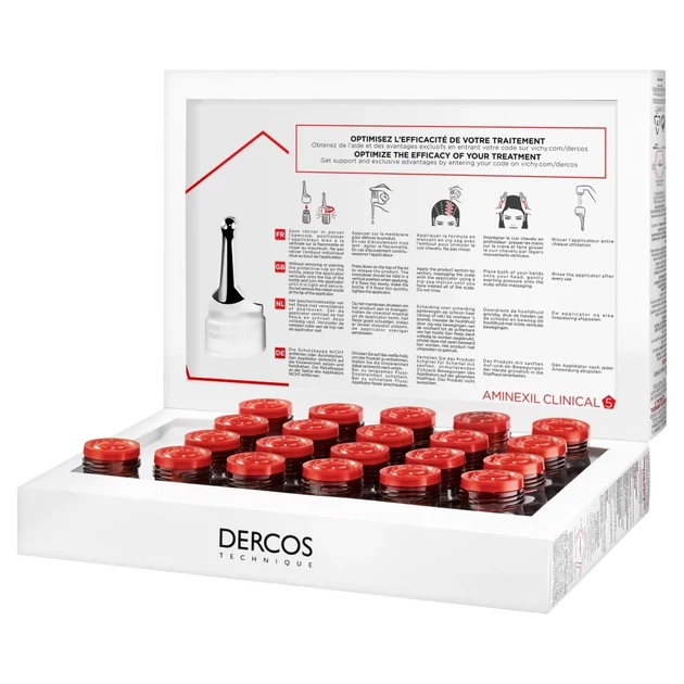 Vichy Dercos Aminexil Clinical 5 többfunkciós hajápoló program hajhullás ellen nőknek
