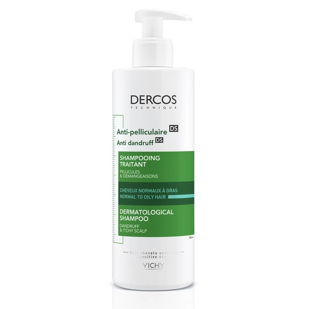 Vichy Dercos korpásodás elleni sampon normál vagy zsíros hajra 390 ml