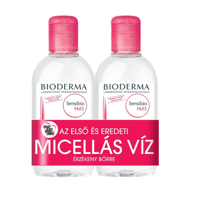 Bioderma Sensibio H2O arc- és sminklemosó 250ml+250ml DUO PACK