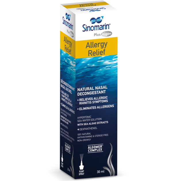 SINOMARIN Alga Plusz antiallergia orrspray Algomer™ komplexszel 30ml