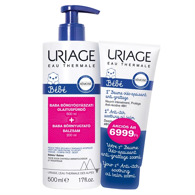 Uriage Baba Bőrgyógyászati Bőrápoló csomag (500ml+200ml)
