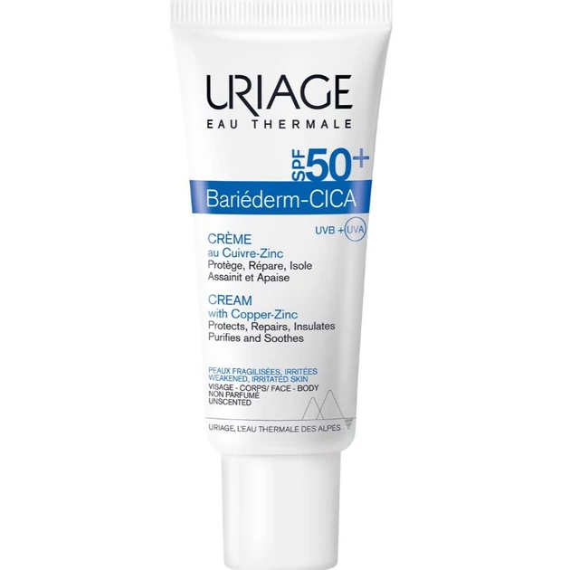 Uriage BARIÉDERM CICA CU-ZN+ SPF50+ Krém 40ml