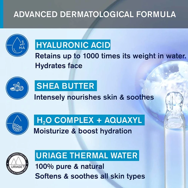 Uriage TERMÁL Hidratáló arckrém RICHE száraz bőrre 40ml