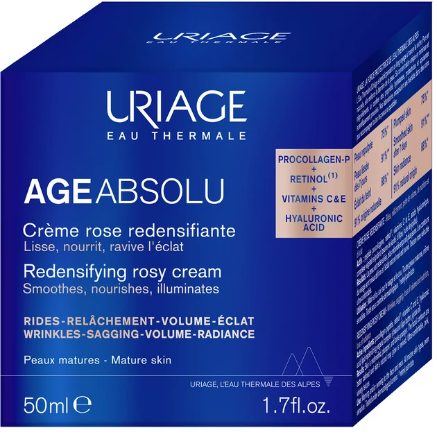 Uriage Age Absolu bőrtömörséget fokozó, ránctalanító arckrém 50ml