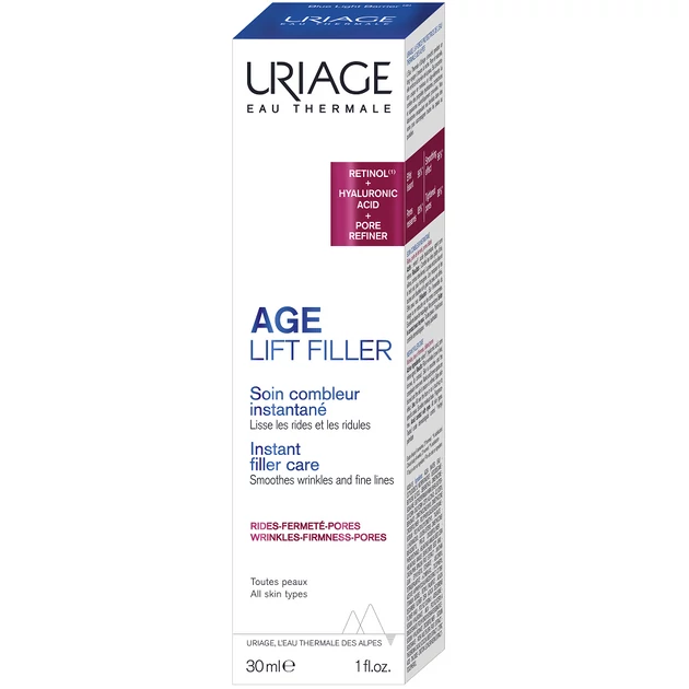 Uriage Age Lift Filler azonnali ráncfeltöltő és bőrtökéletesítő arckrém 30ml