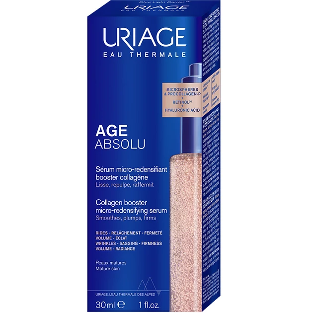 Uriage Age Absolu Börtömörséget fokozó ránctalanító kollagén booster 30ml