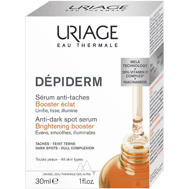 Uriage DEPIDERM barna foltok elleni szérum ragyogást fokozó booster 30ml