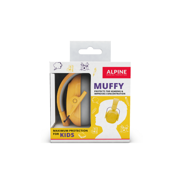 Alpine Muffy Gyermek hallásvédő fültok - sárga