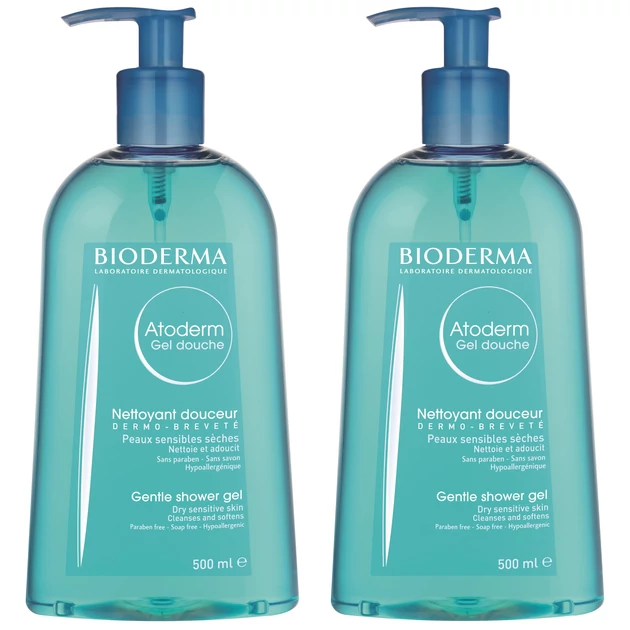 Bioderma Atoderm Tusfürdő 500ml+500ml DUO PACK
