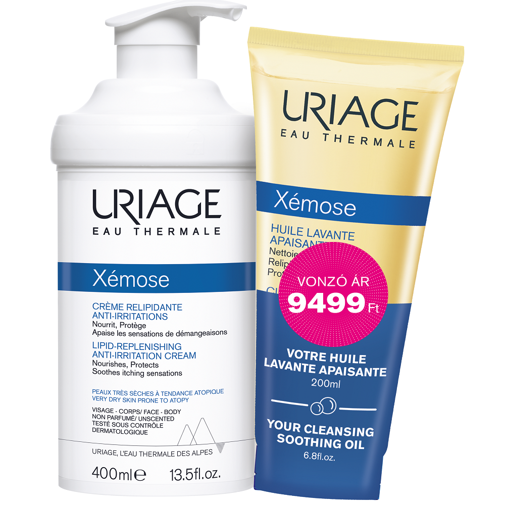 Uriage XÉMOSE Krém + OLajtusfürdő csomag - Uriage termékek